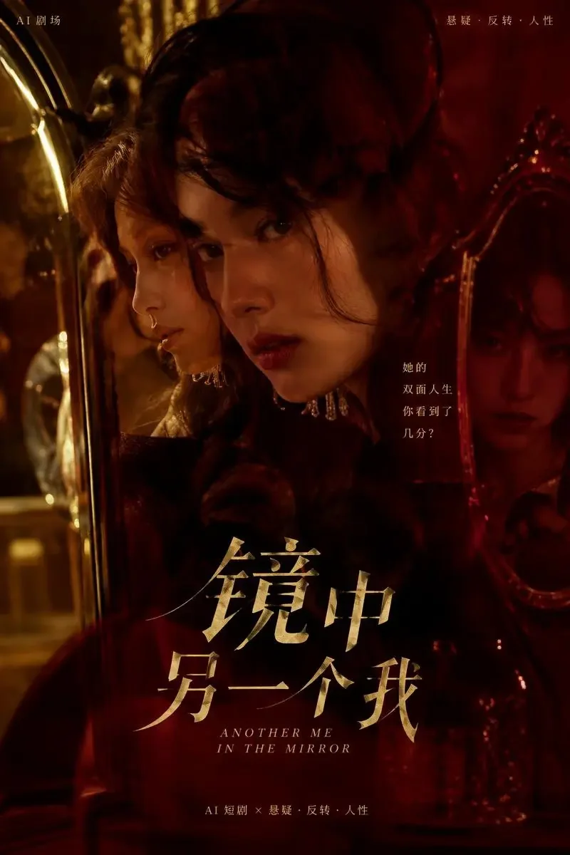 《她有三重身份》短剧封面，悬疑题材，共72集